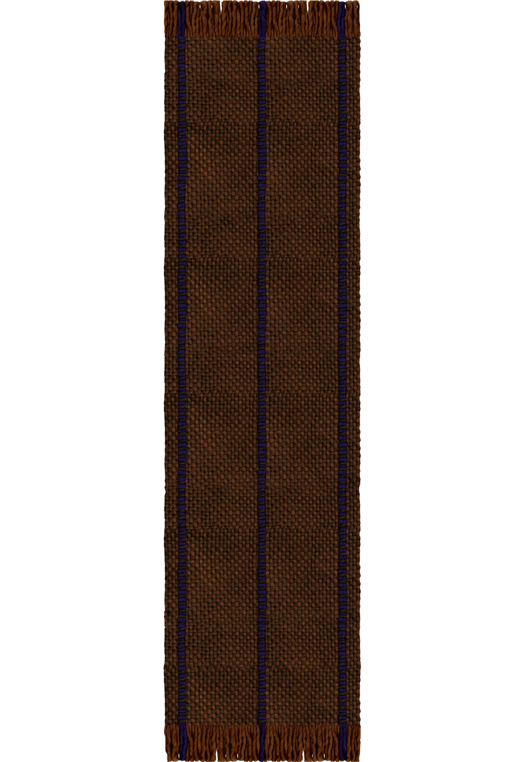 Vloerkleed Layered Massaproductions Cord Wool Rug Blue Brown