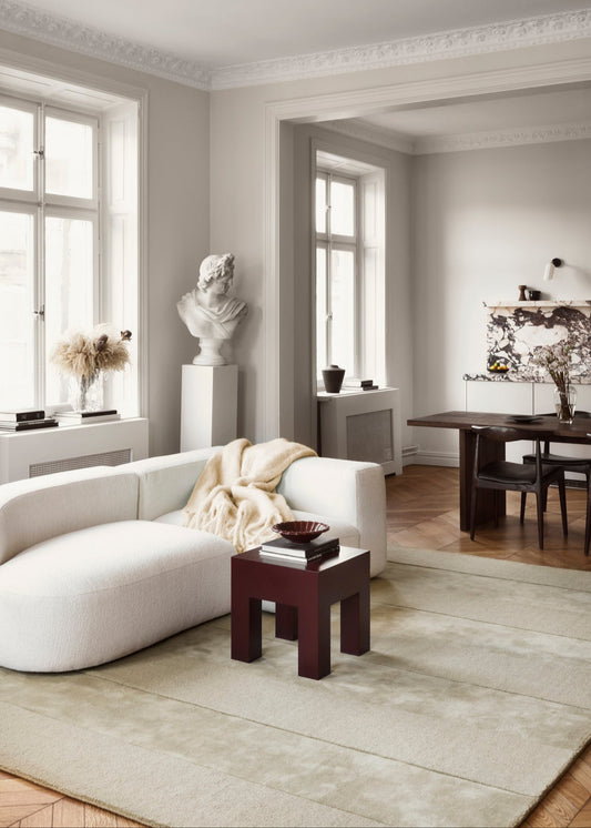 Vloerkleed Layered Stripe Grande Wool Rug Pistachio
