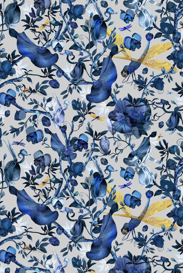Laagpolig vloerkleed Moooi Carpets Biophilla Blue Grey Vloerkledenwinkel