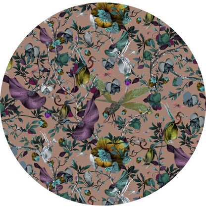 Laagpolig vloerkleed Moooi Carpets Biophilla Nude Rond