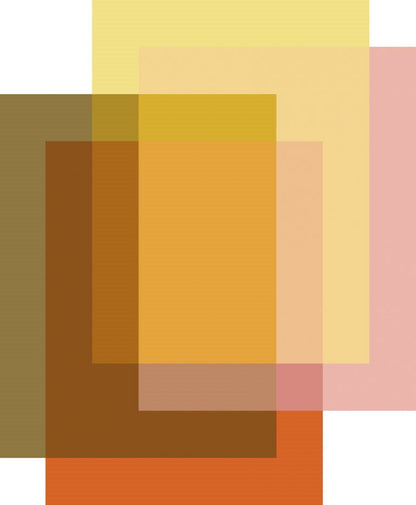 Laagpolig vloerkleed Moooi Carpets Blended 4 Colours Candy Orange