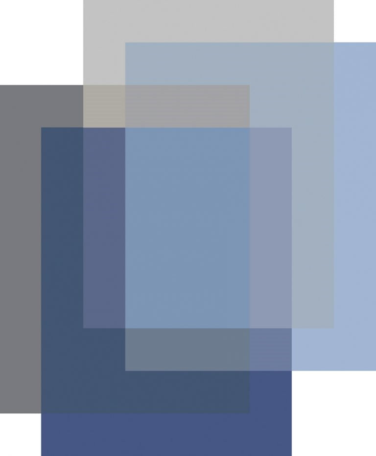 Laagpolig vloerkleed Moooi Carpets Blended 4 Colours Cloudy Blue