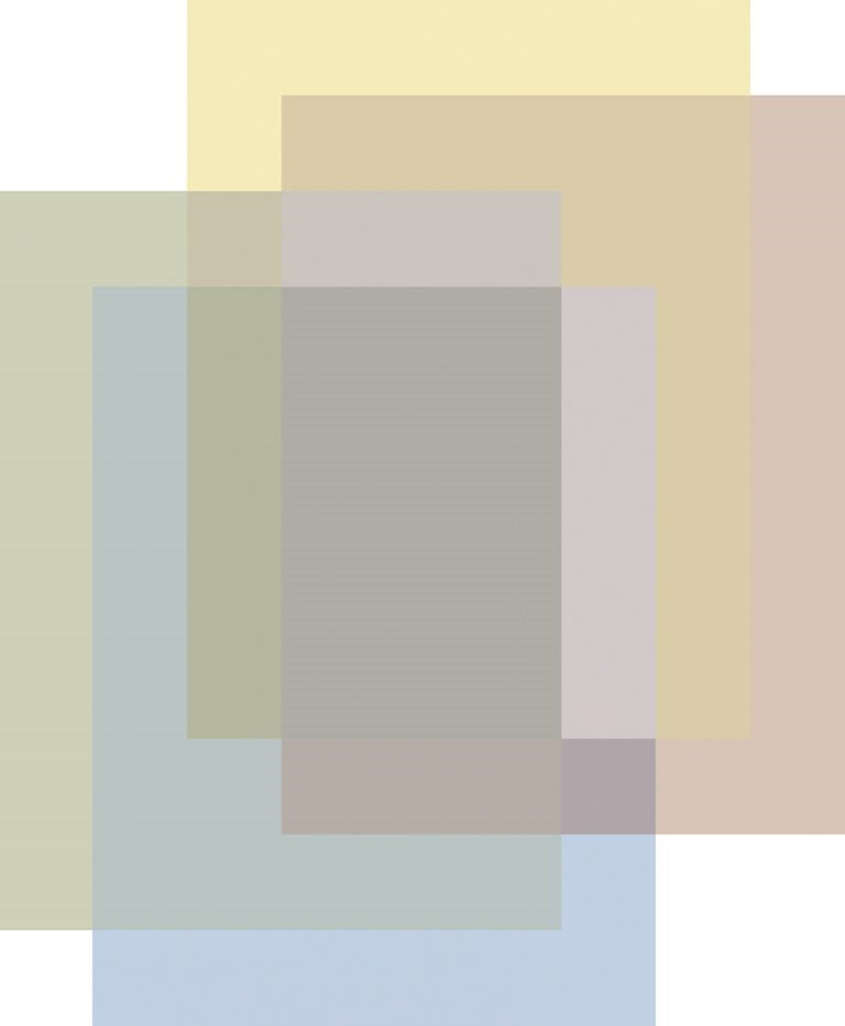 Laagpolig vloerkleed Moooi Carpets Blended 4 Colours Morning White