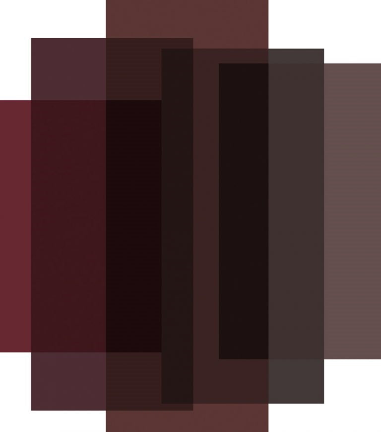 Laagpolig vloerkleed Moooi Carpets Blended 5 Colours Marble Red