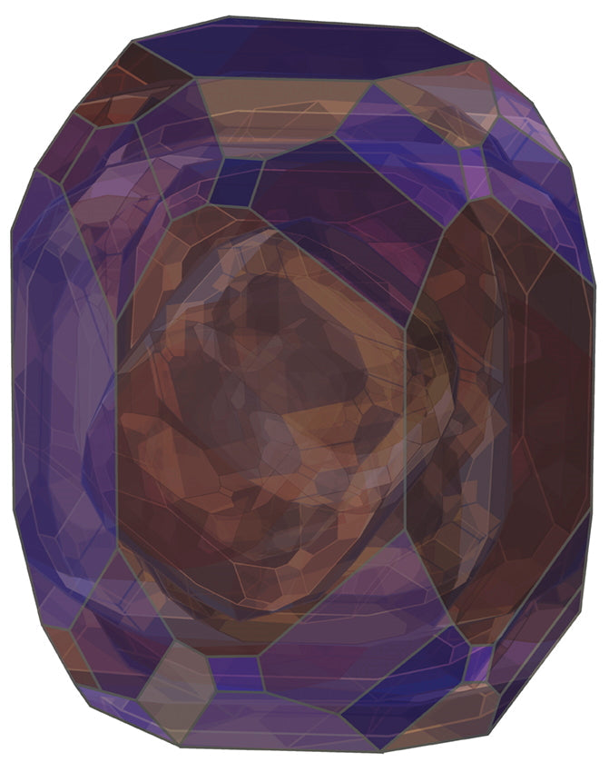 Laagpolig vloerkleed Moooi Carpets Crystal Purple Vloerkledenwinkel