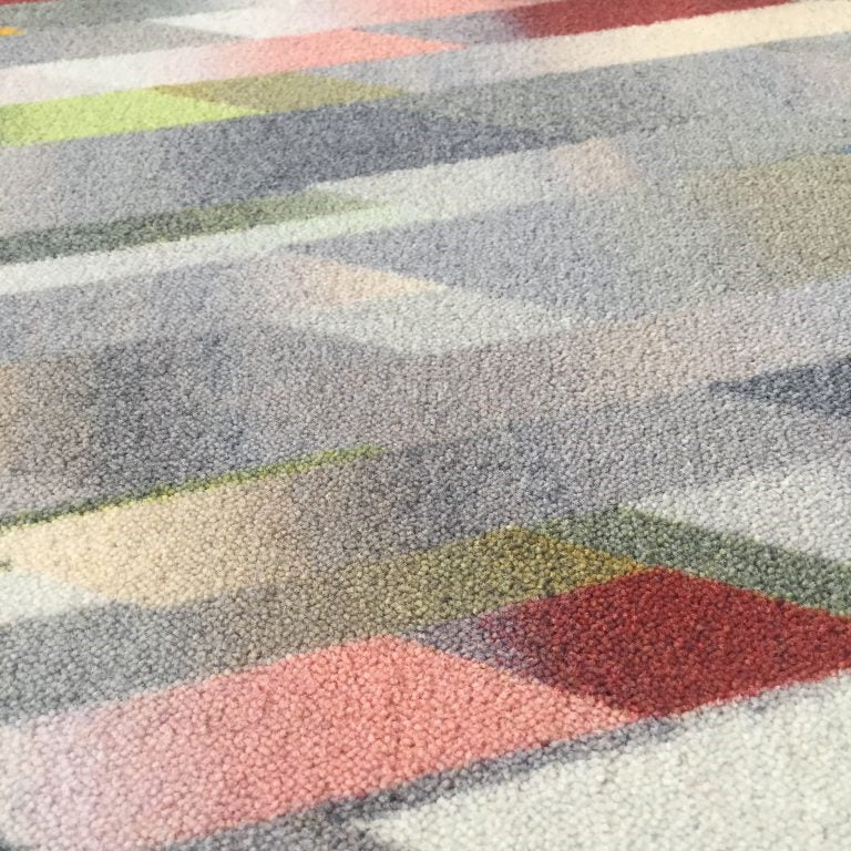 Laagpolig vloerkleed Moooi Carpets Diagonal Gradient Pastel Vloerkledenwinkel