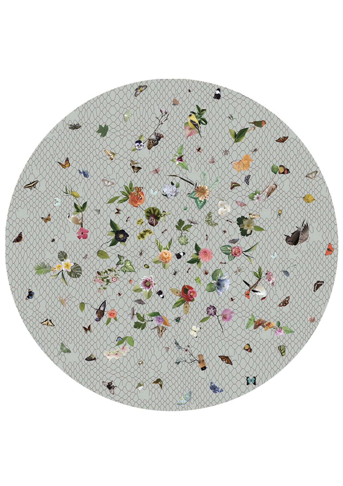 Laagpolig vloerkleed Moooi Carpets Garden of Eden Light Grey Vloerkledenwinkel
