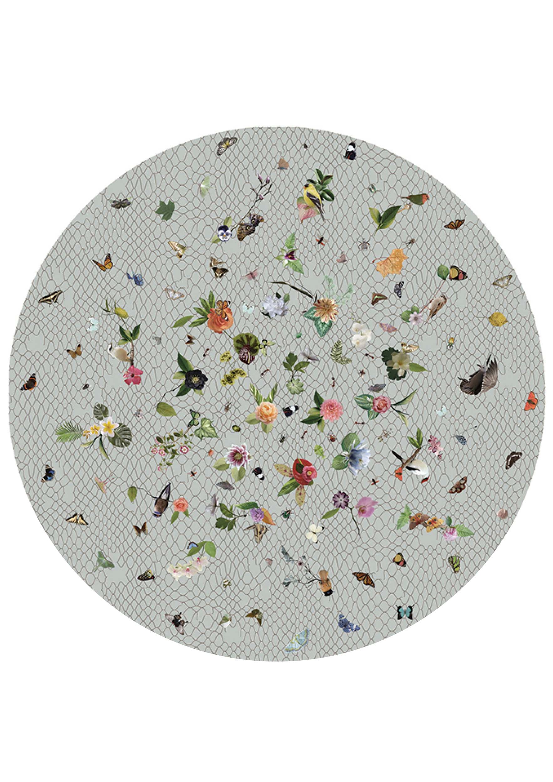 Laagpolig vloerkleed Moooi Carpets Garden of Eden Light Grey Vloerkledenwinkel