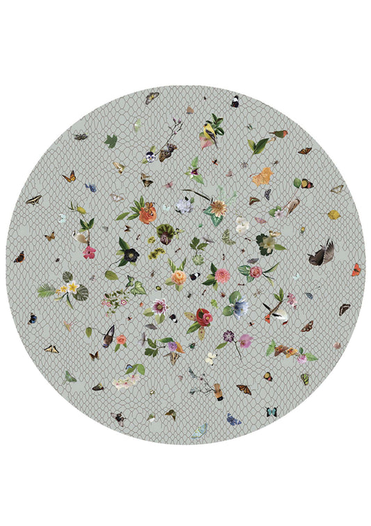 Laagpolig vloerkleed Moooi Carpets Garden of Eden Light Grey Vloerkledenwinkel