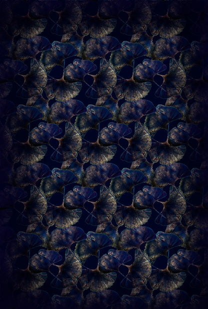 Laagpolig vloerkleed Moooi Carpets Ginko Leaf Blue