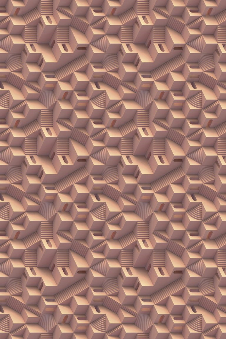 Laagpolig vloerkleed Moooi Carpets Maze Miami