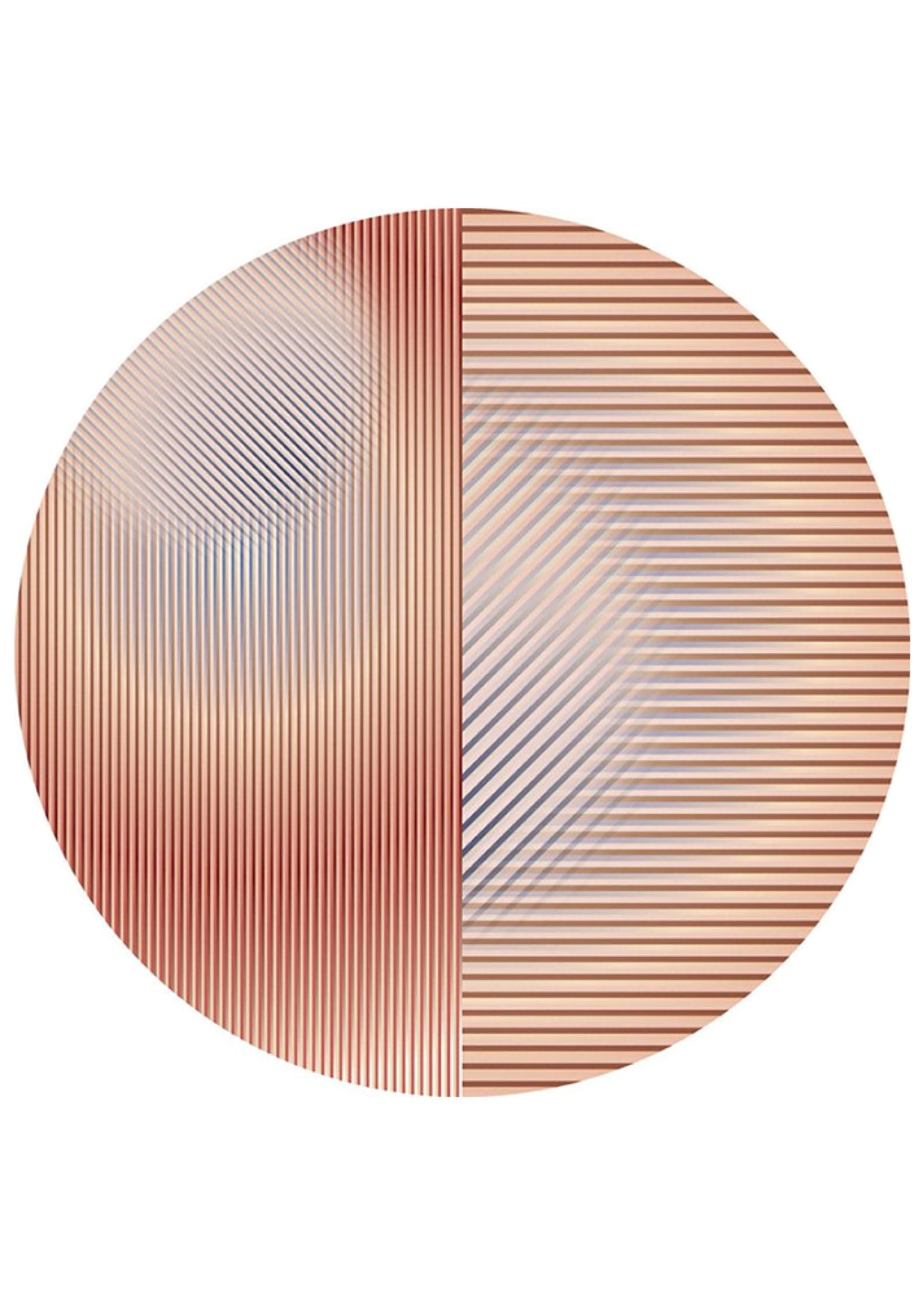 Laagpolig vloerkleed Moooi Carpets Trichroic Dalston Round Vloerkledenwinkel
