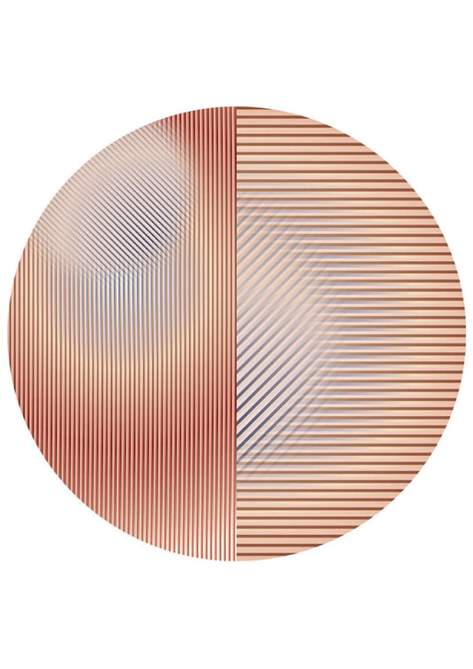 Laagpolig vloerkleed Moooi Carpets Trichroic Dalston Round Vloerkledenwinkel