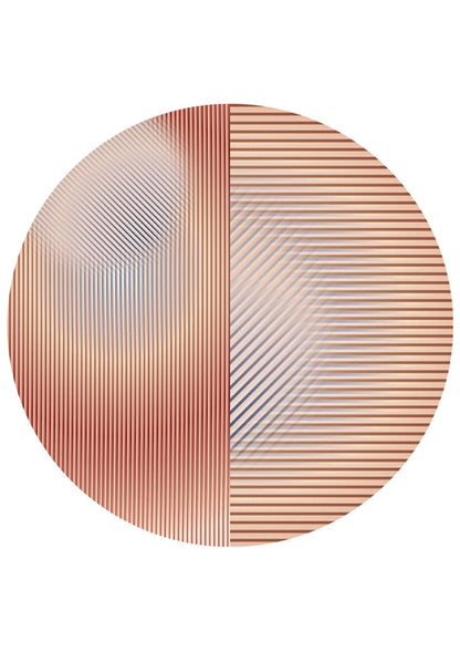 Laagpolig vloerkleed Moooi Carpets Trichroic Dalston Round