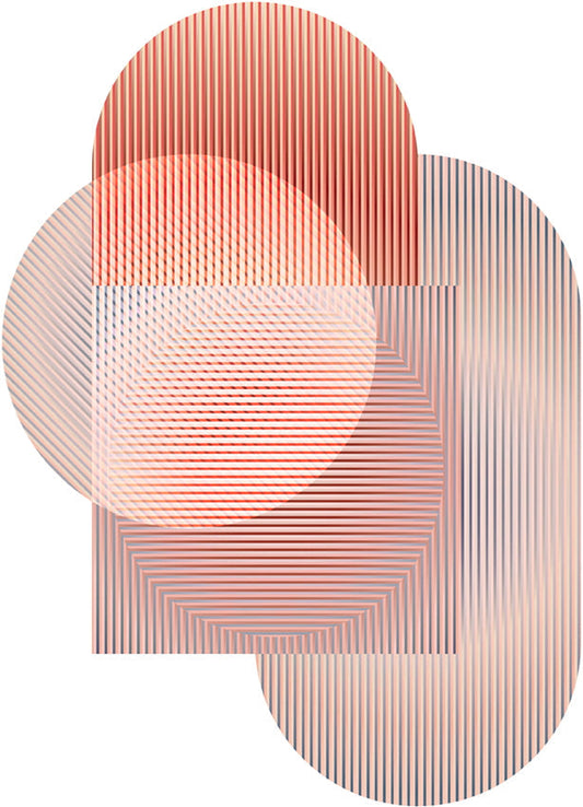 Laagpolig vloerkleed Moooi Carpets Trichroic Dalston Shapes Vloerkledenwinkel