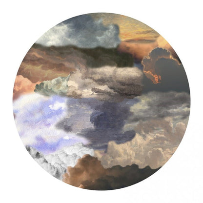 Laagpolig vloerkleed Moooi Carpets Walking on Clouds Dawn Rond