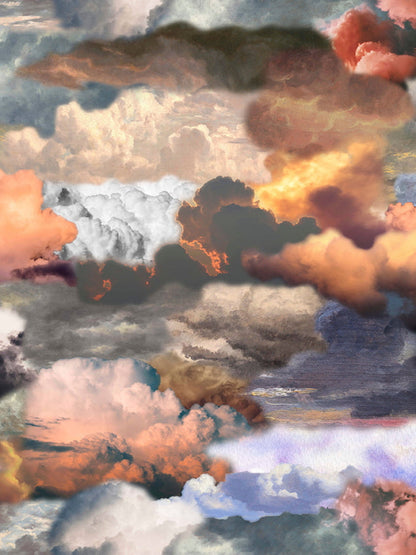 Laagpolig vloerkleed Moooi Carpets Walking on Clouds Dusk