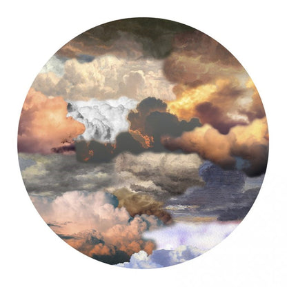 Laagpolig vloerkleed Moooi Carpets Walking on Clouds Dusk Rond