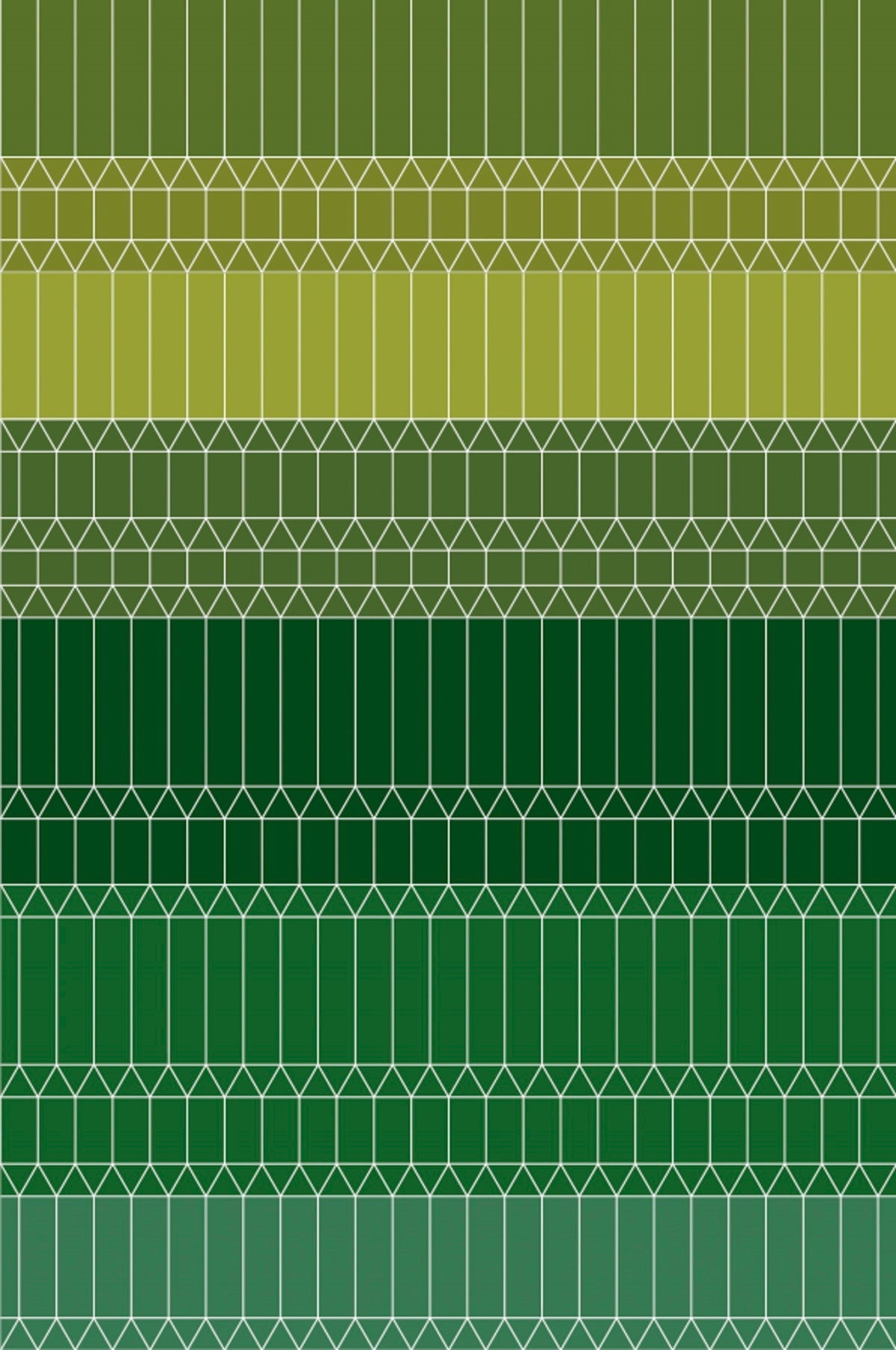 Laagpolig vloerkleed Moooi Carpets Zigzag Green Vloerkledenwinkel