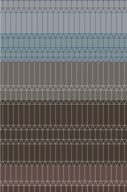Laagpolig vloerkleed Moooi Carpets Zigzag Grey Vloerkledenwinkel