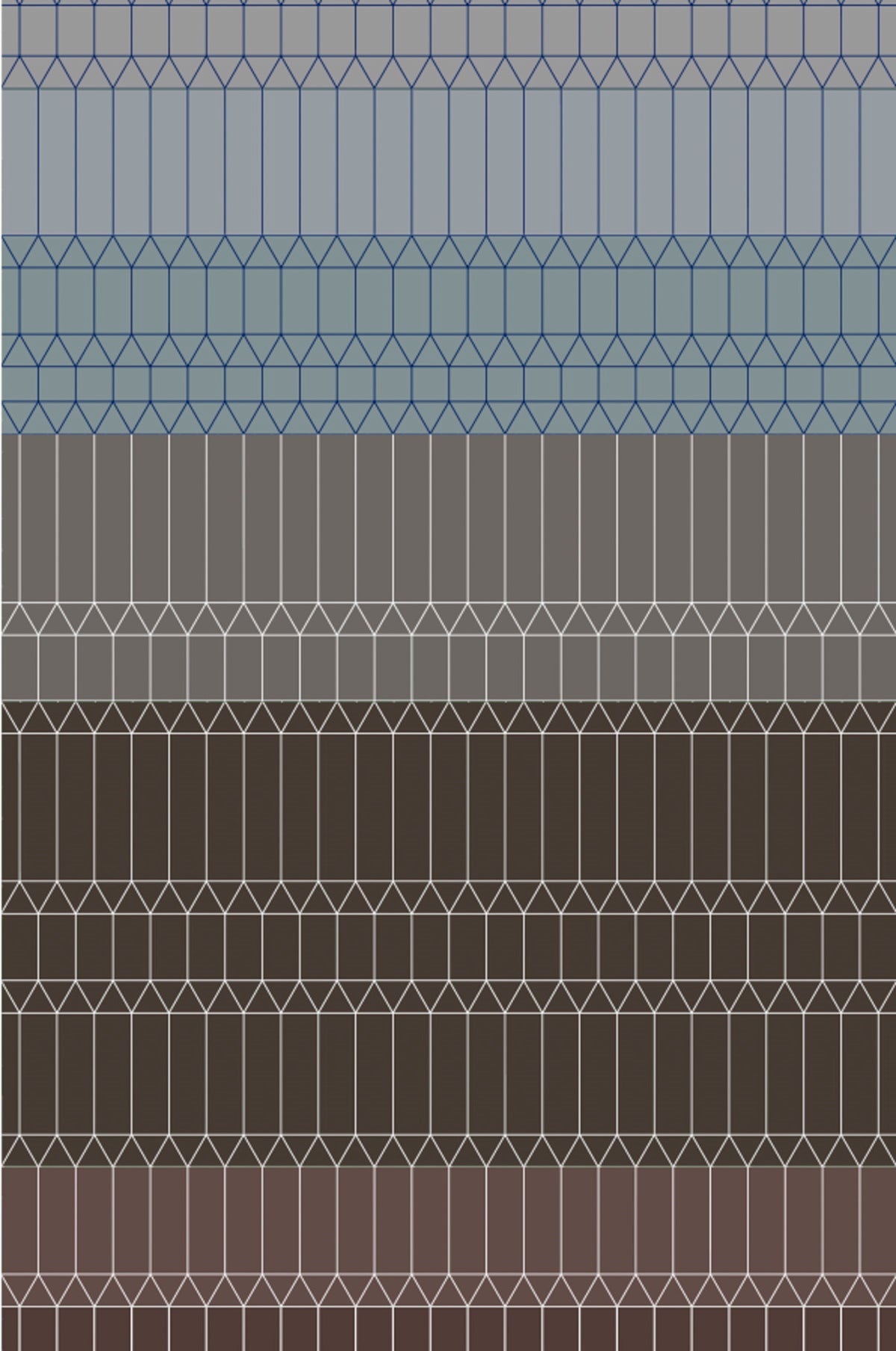 Laagpolig vloerkleed Moooi Carpets Zigzag Grey