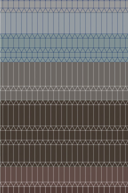 Laagpolig vloerkleed Moooi Carpets Zigzag Grey