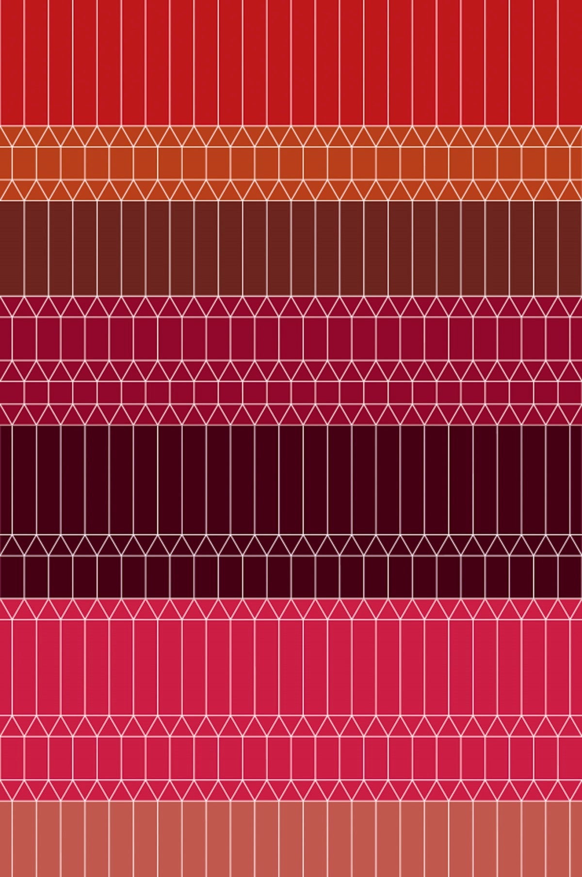 Laagpolig vloerkleed Moooi Carpets Zigzag Red Vloerkledenwinkel