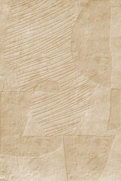 Vloerkleed Layered Artisan Guild Wool Rug Dusty Mustard