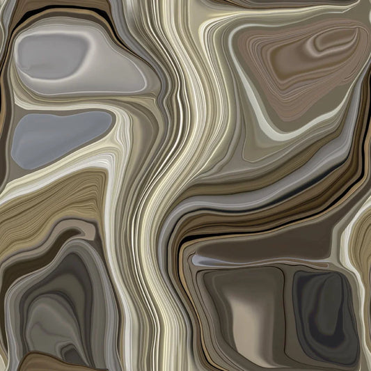 Traploper Moooi Carpets Liquid Layers Brown by Claire Vos