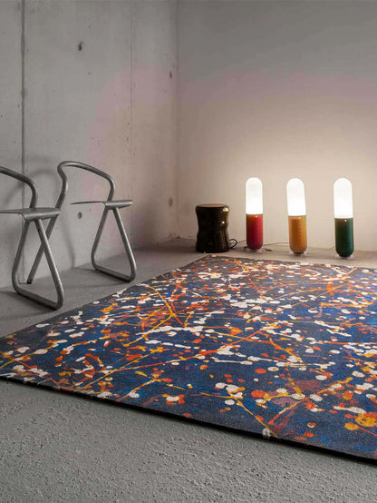 Louis de Poortere Gallery 9220 Abstract Blue Vloerkledenwinkel