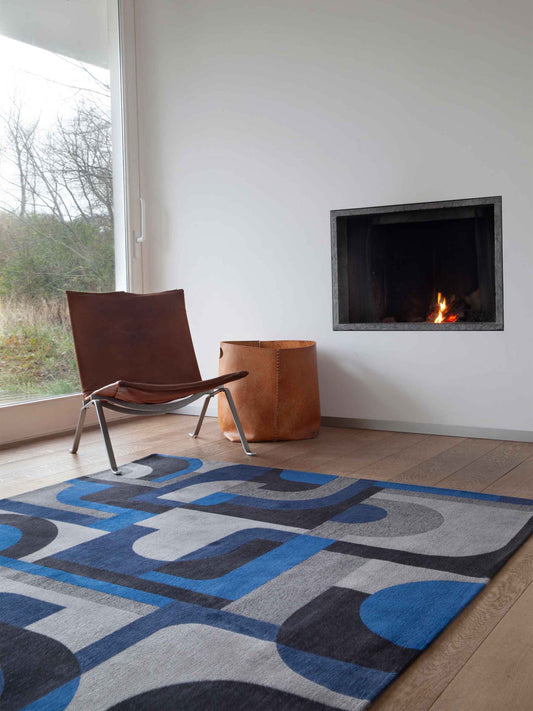 Louis de Poortere Module Nuance Weimar Blue 9207 Vloerkledenwinkel