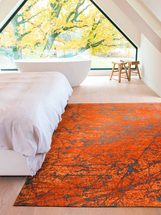 Louis de Poortere Stellar Mad Men 9219 Nebula Orange Vloerkledenwinkel