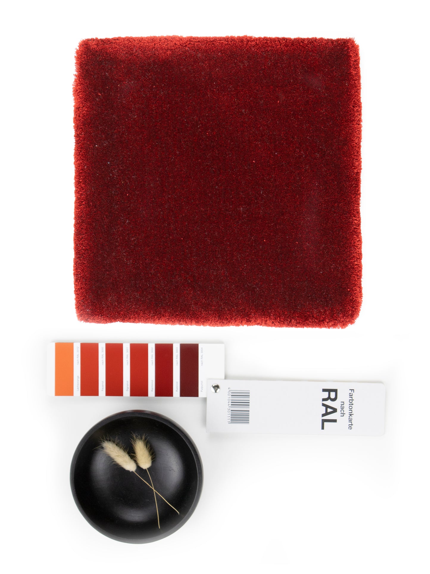 Vloerkleed MOMO Rugs Naturais Smooth Dark Red
