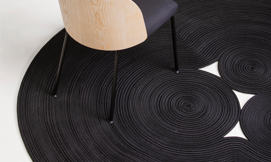 Vloerkleed Naturtex Magma Black - 3 Circles