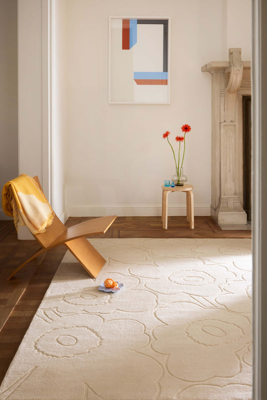 Vloerkleed Marimekko Piirto Unikko Natural White 133701