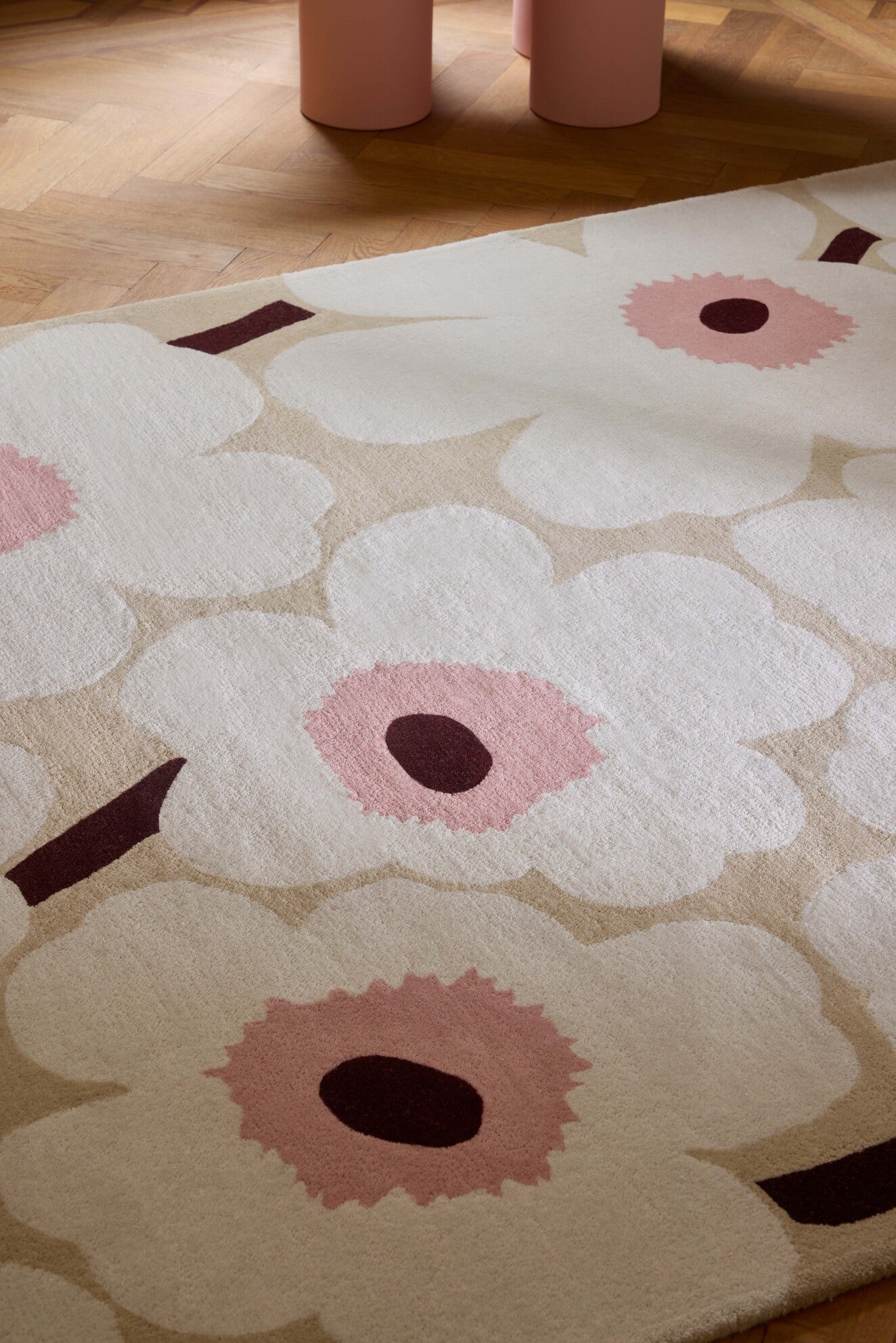 Vloerkleed Marimekko Unikko beige/pink 132402