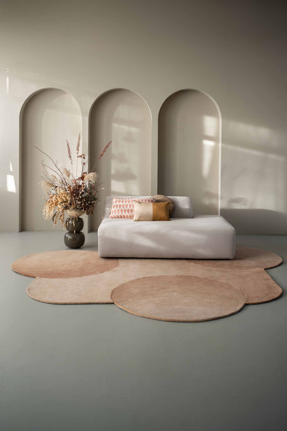 MOMO Rugs Designer Elvire Circle In The Sand Amber Vloerkledenwinkel