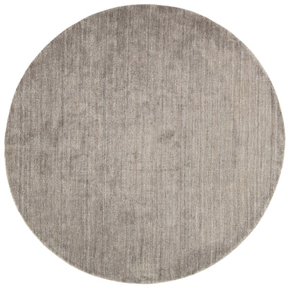 MOMO Rugs Plain Dust Round Robusto Grey
