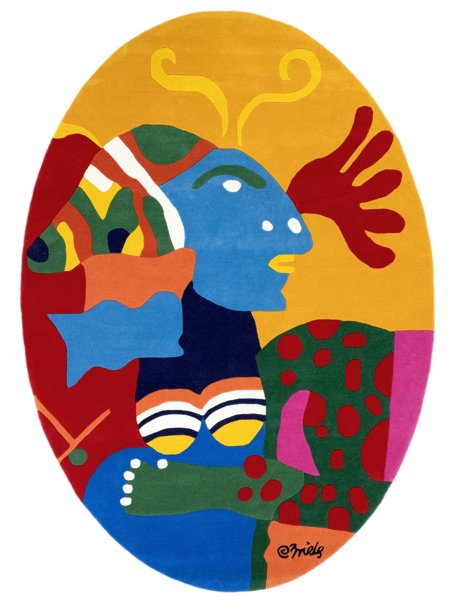 Ovaal Vloerkleed MOMO Rugs Art | Clemens Briels | Des Sources Inconnues Deux