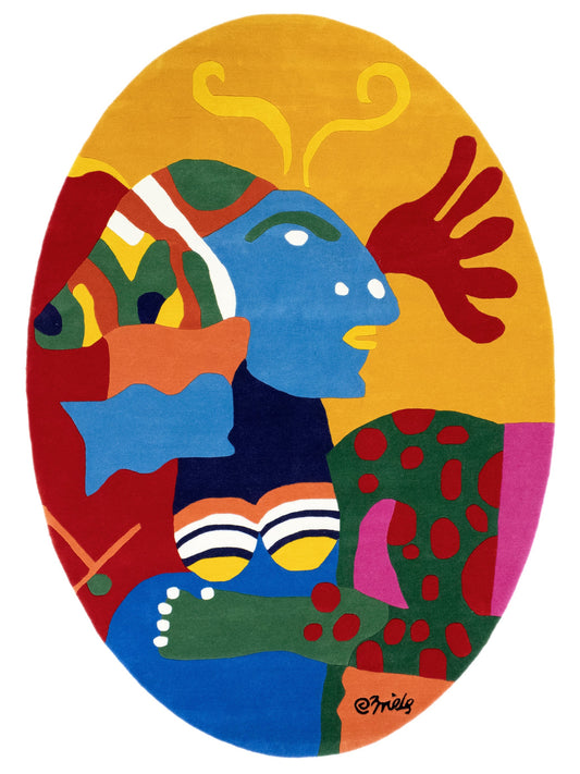 Wandkleed Oval Tapestry MOMO Rugs Art | Clemens Briels | Des Sources Inconnues Deux