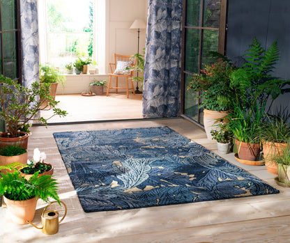 Buitenkleed Morris & Co Acanthus Indigo 427318