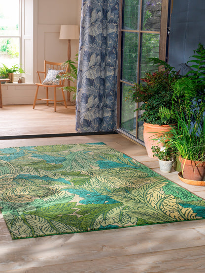 Buitenkleed Morris & Co Acanthus Nettle-Sky Blue 427307