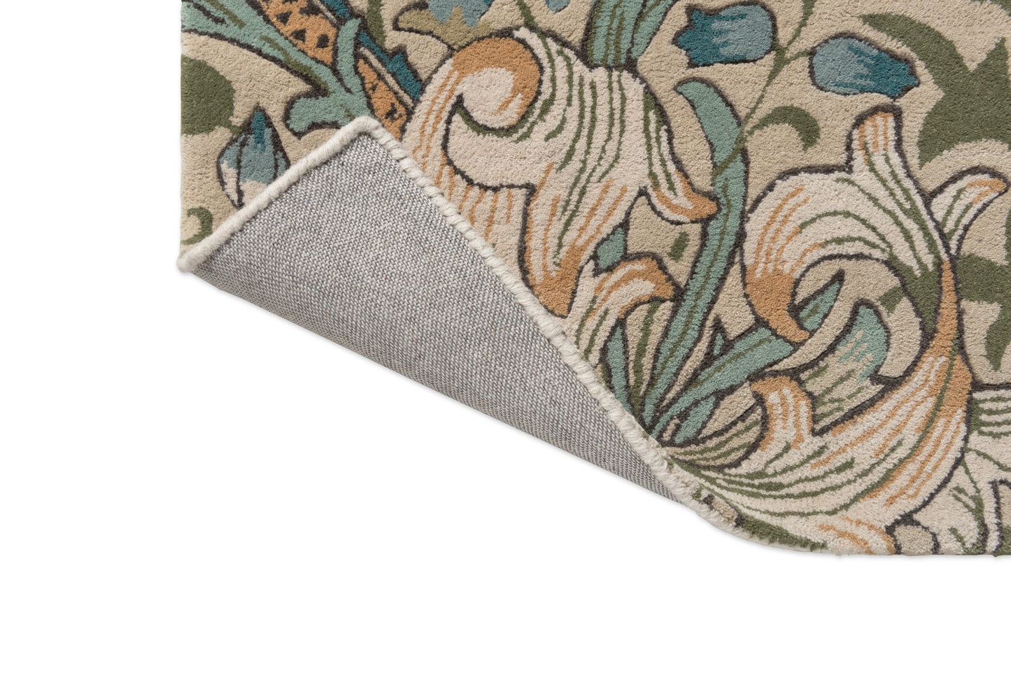 Vloerkleed Morris & Co Golden Lily Green Green Red 130107