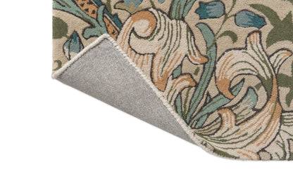 Vloerkleed Morris & Co Golden Lily Green Green Red 130107