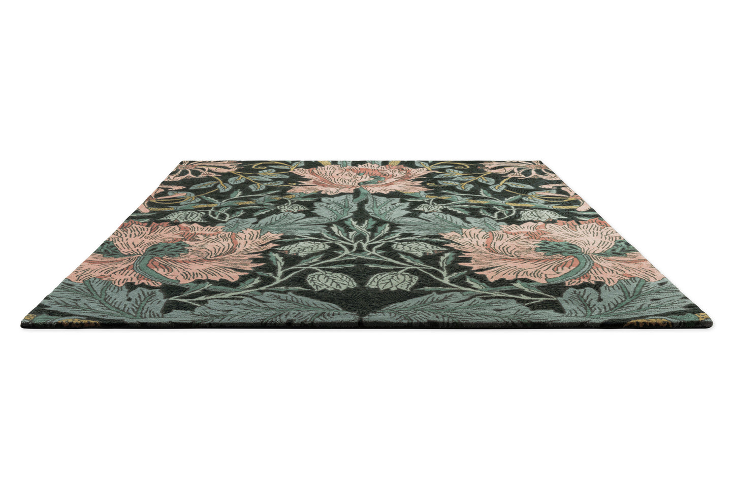 Vloerkleed Morris & co Honeysuckle Tulip Teal 130407