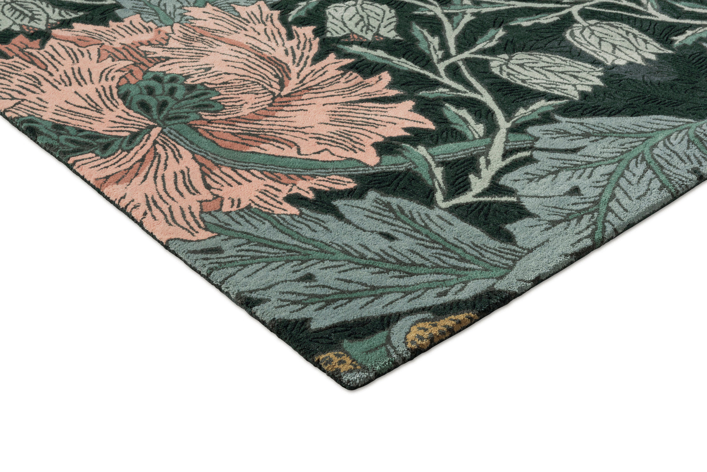Vloerkleed Morris & co Honeysuckle Tulip Teal 130407