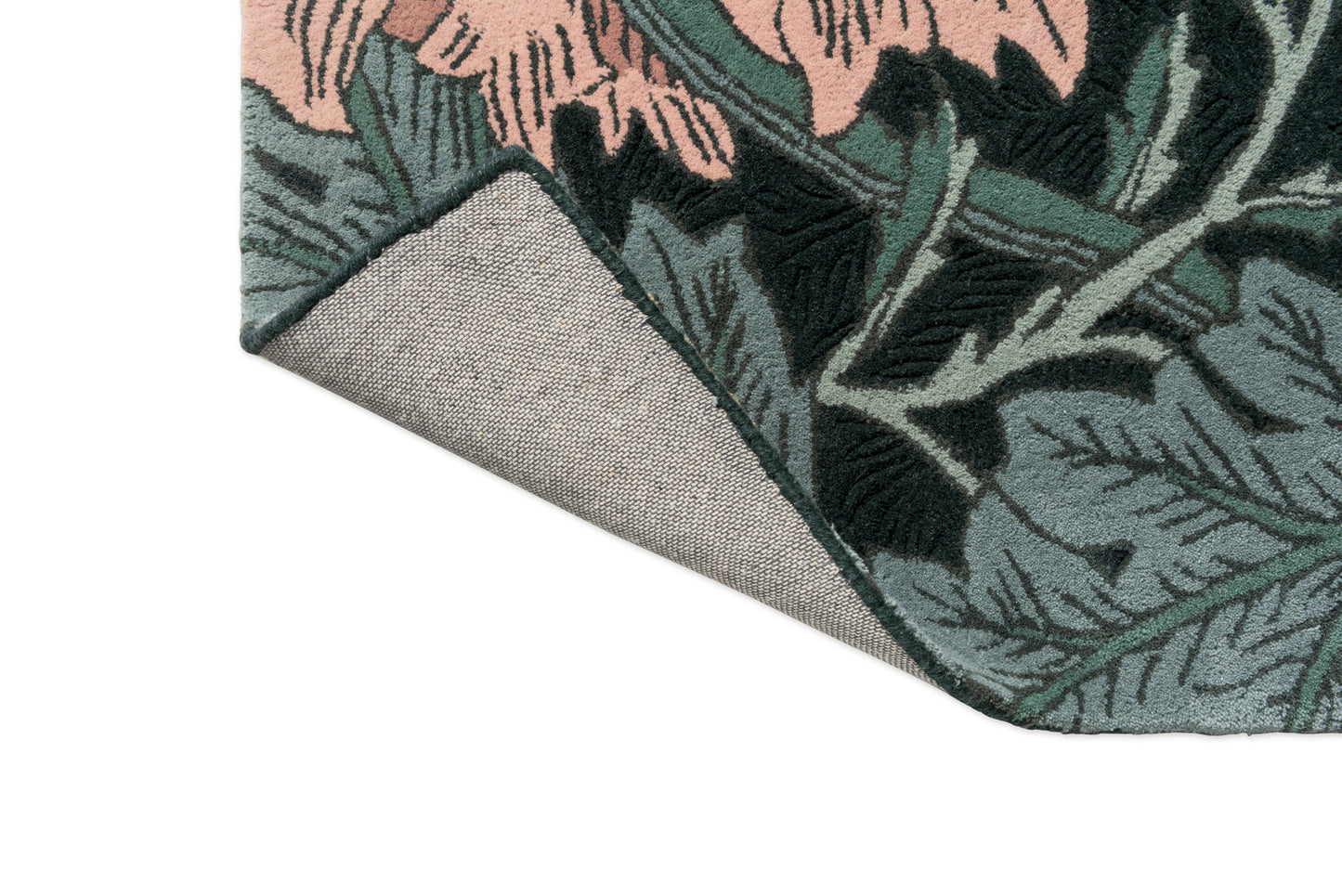 Vloerkleed Morris & co Honeysuckle Tulip Teal 130407