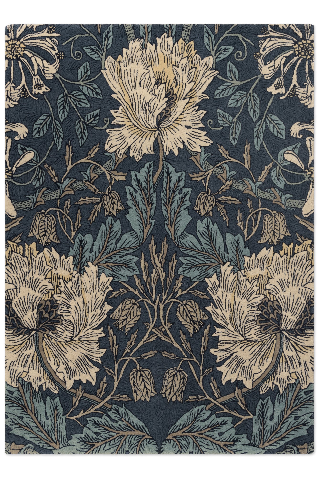 Vloerkleed Morris & co Honeysuckle Tulip woad tyme 130408