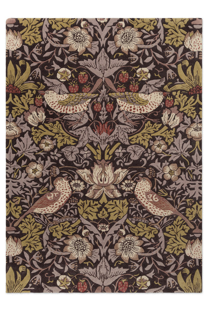 Vloerkleed Morris & Co Strawberry Thief Grape 027705