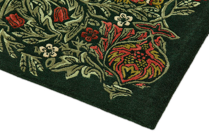 Laagpolig vloerkleed Morris & Co Bird Tump Green 128307